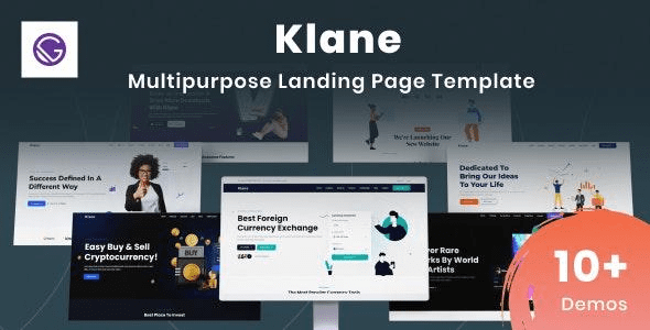 Klane - Gatsby React Landing Page Templates by HiboTheme | ThemeForest